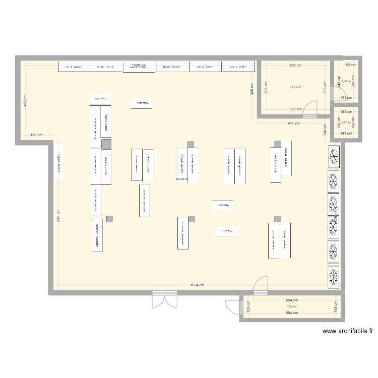 stop and shop 4. Plan de 5 pièces et 229 m2