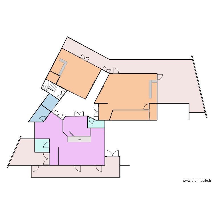 plan inter NOV 2024. Plan de 12 pièces et 263 m2