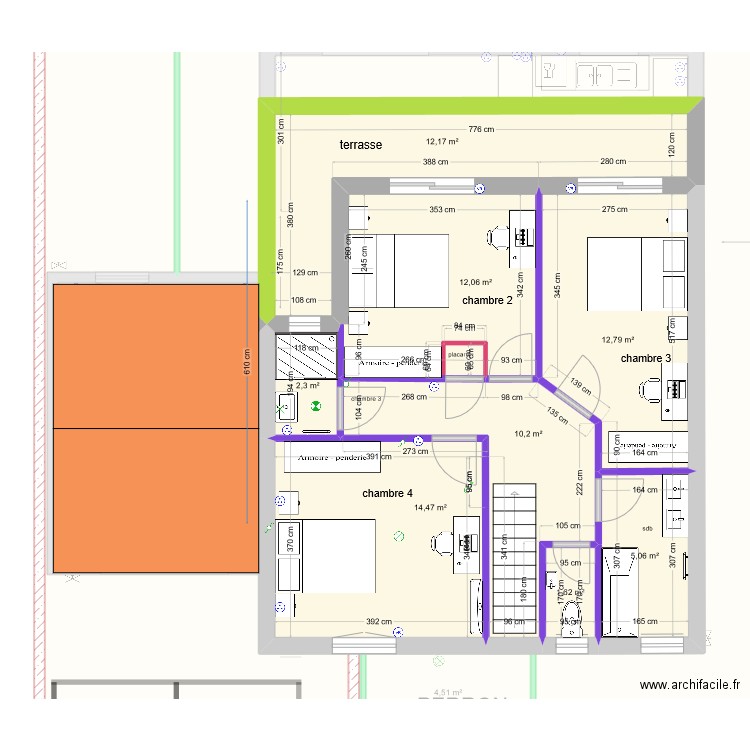 villelongue 2. Plan de 16 pièces et 470 m2