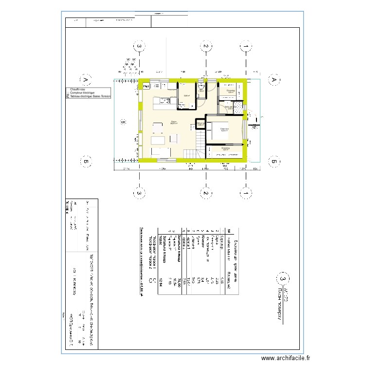 maison campagnac v3. Plan de 16 pièces et 117 m2