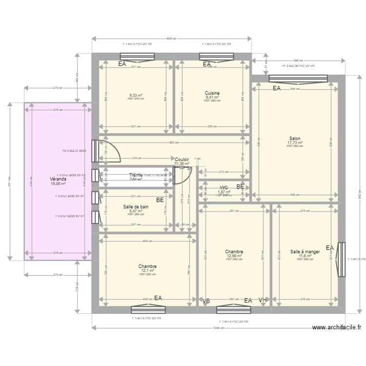 ML24007010. Plan de 16 pièces et 209 m2