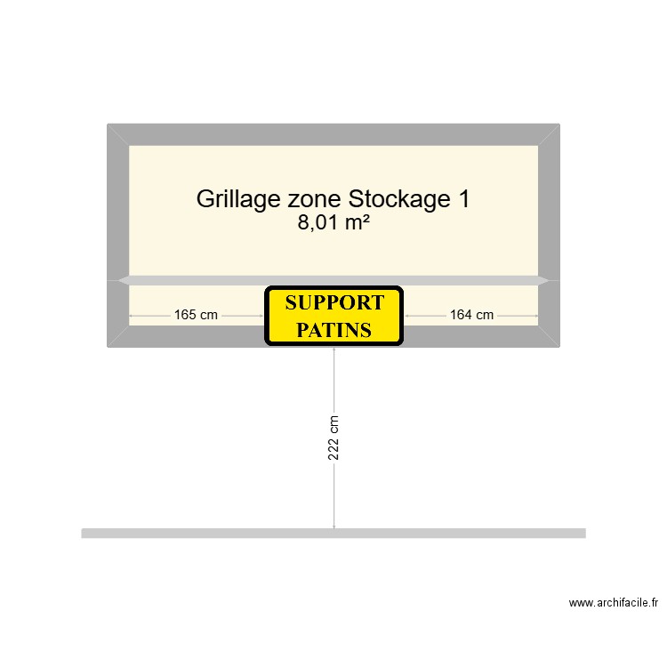 St1. Plan de 2 pièces et 11 m2