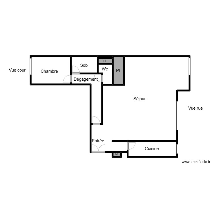 Nihad 4. Plan de 10 pièces et 125 m2