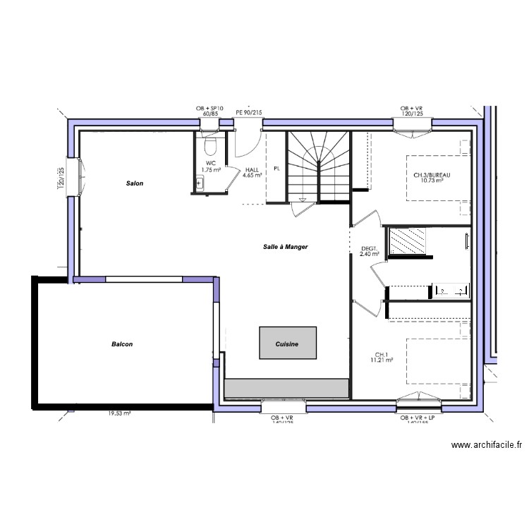 chamois 2. Plan de 0 pièce et 0 m2