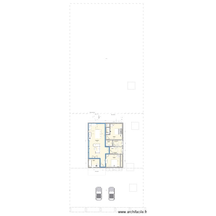 Plan Maison Lau -2. Plan de 8 pièces et 106 m2