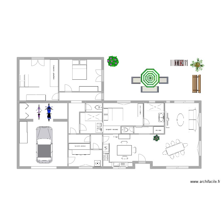 maison provost christophe. Plan de 18 pièces et 43 m2