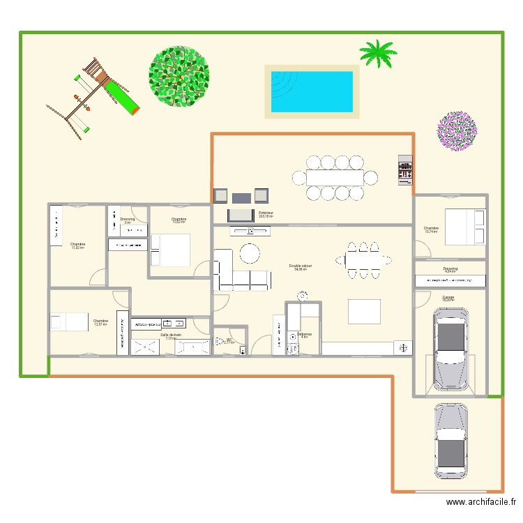 Futur maison 🏠. Plan de 12 pièces et 551 m2