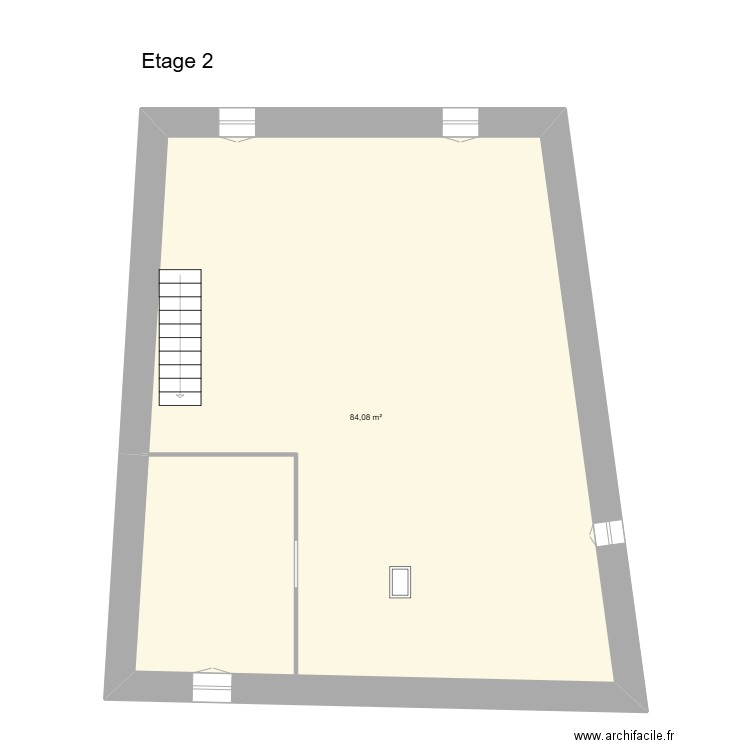 BRACONNIER 2. Plan de 1 pièce et 84 m2