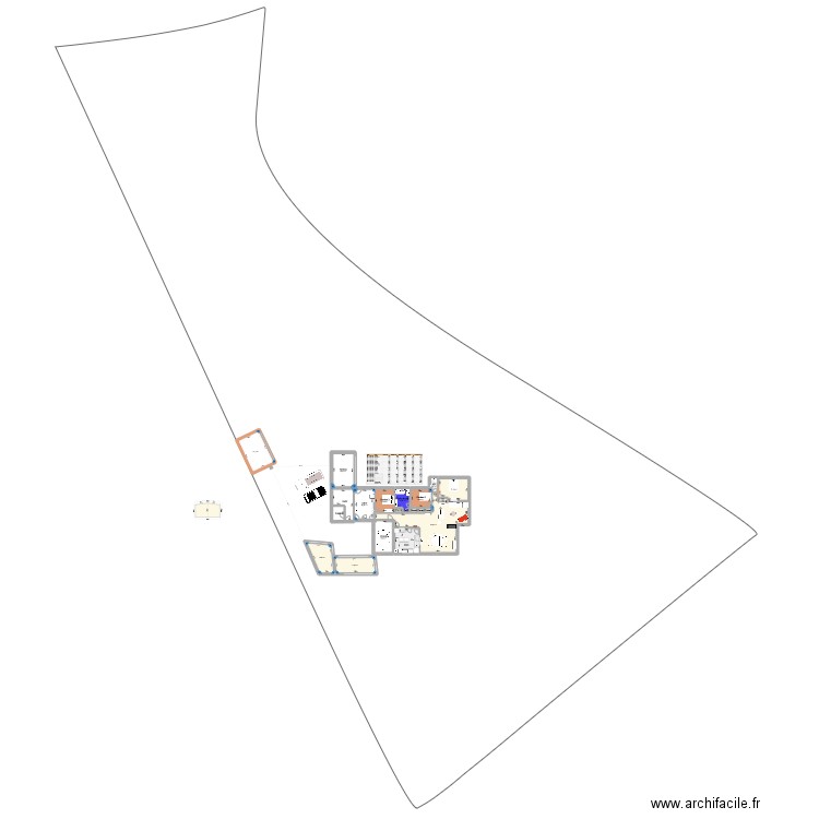 MAISON VSL rte Monflanquin abri. Plan de 20 pièces et 264 m2