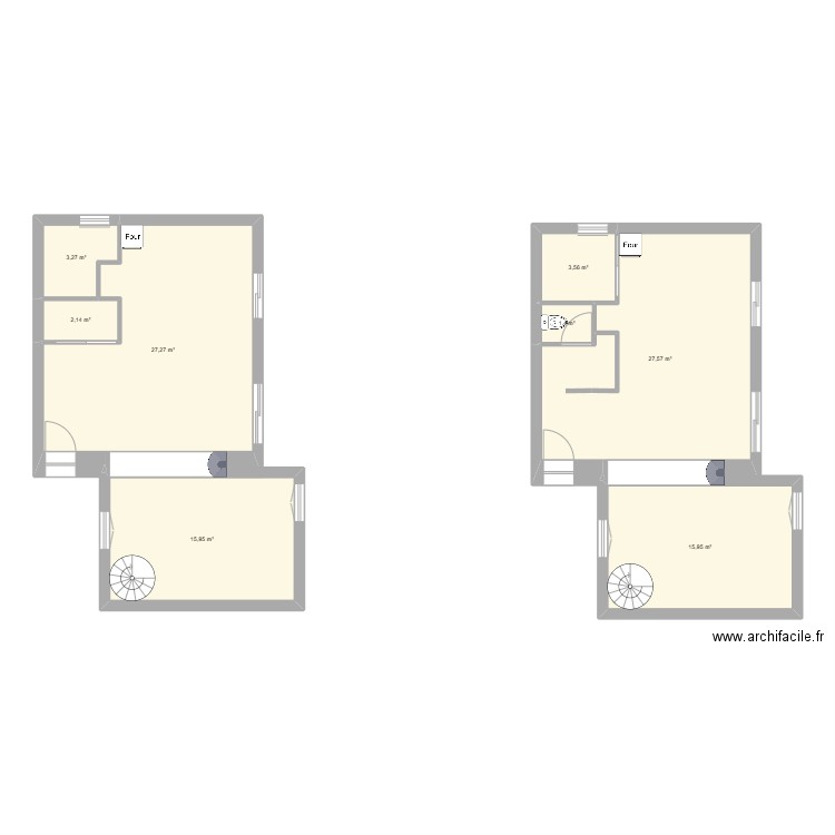 clm2. Plan de 8 pièces et 97 m2