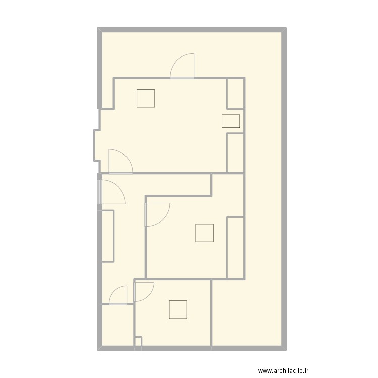 etage1. Plan de 11 pièces et 63 m2