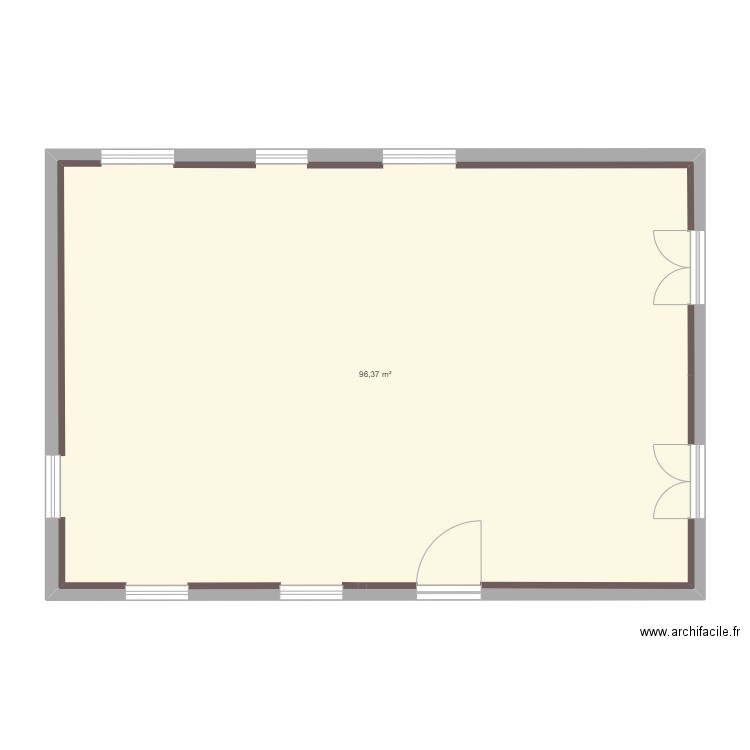 maison  sti2d. Plan de 1 pièce et 96 m2