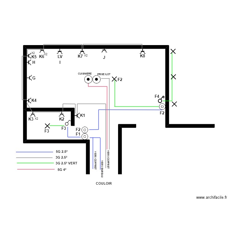 AVISCOURT CUISINE. Plan de 0 pièce et 0 m2