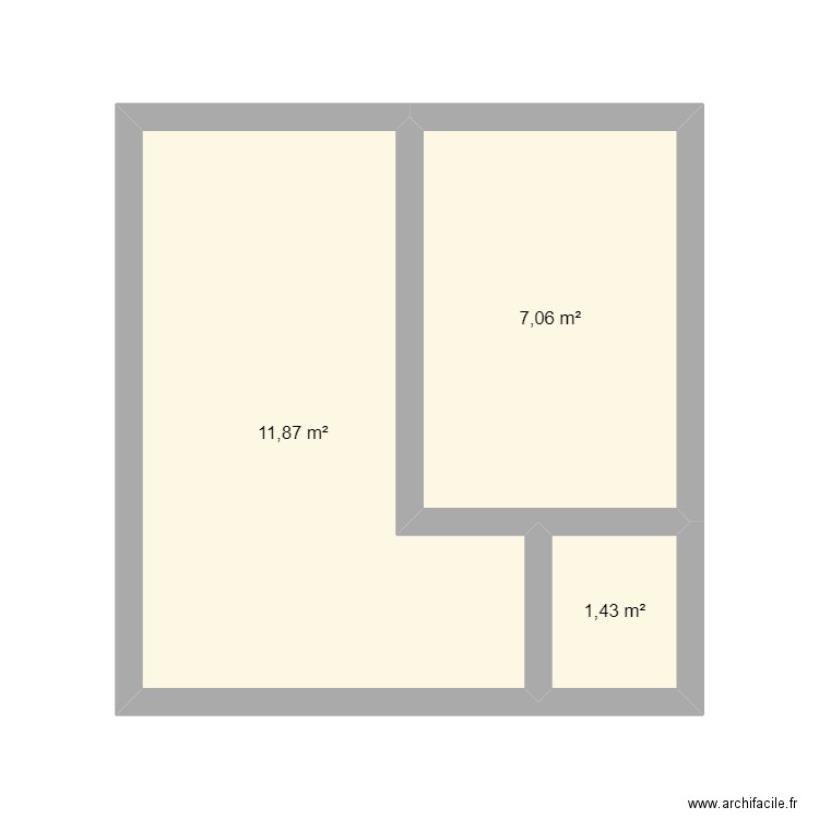 Small house 5x5. Plan de 3 pièces et 20 m2