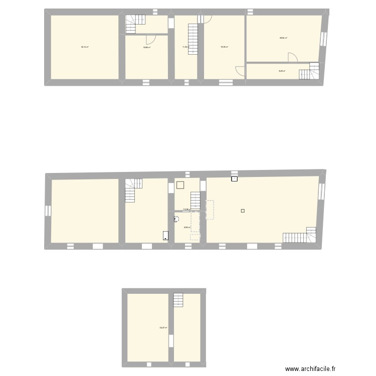 Barsac. Plan de 9 pièces et 270 m2