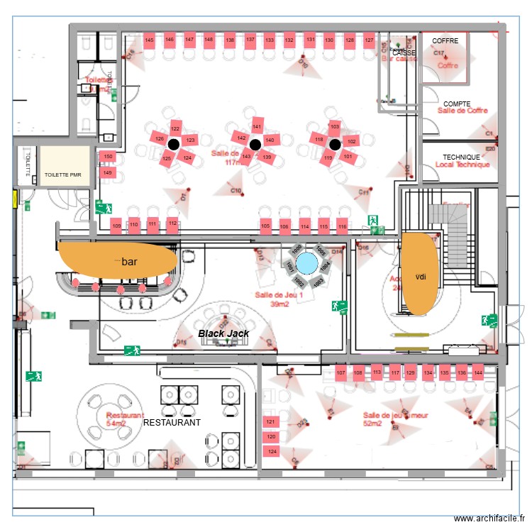 INFINITI GRASSE socles final RAE manque 6 socles. Plan de 1 pièce et 13 m2