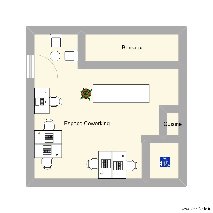 AGORA. Plan de 4 pièces et 21 m2