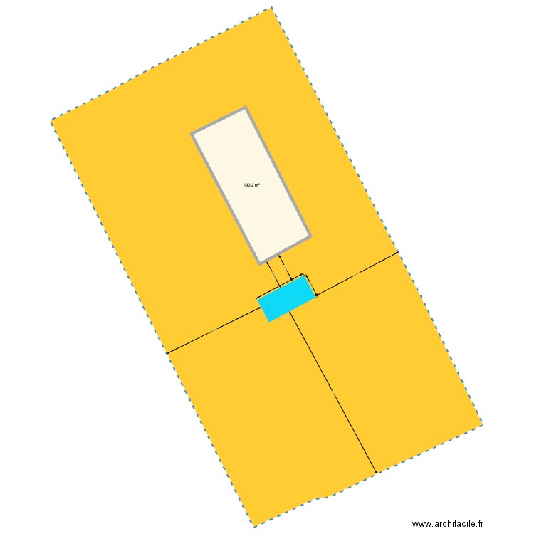 OUBRIOU DP. Plan de 1 pièce et 190 m2