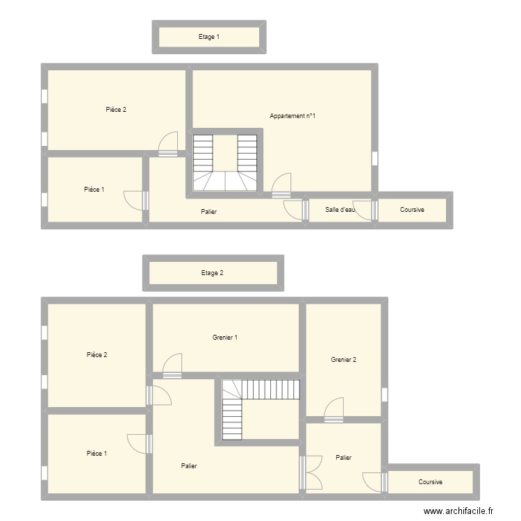 plan immeuble - Plan 17 pièces 199 m2 dessiné par saramartinez14