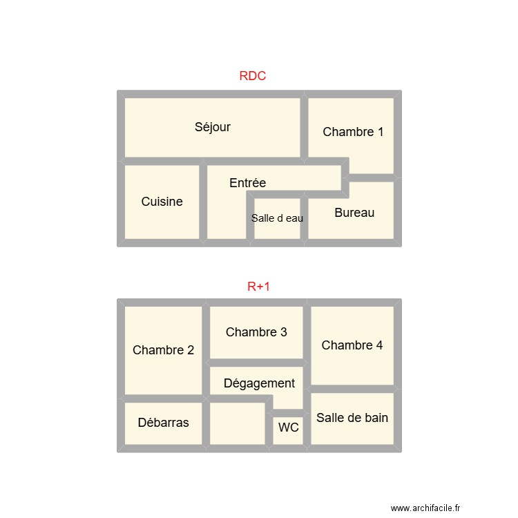 2410 LE LANN. Plan de 14 pièces et 14 m2