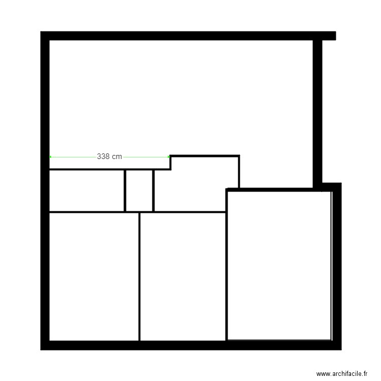 TARDY JEAN MARC. Plan de 7 pièces et 48 m2