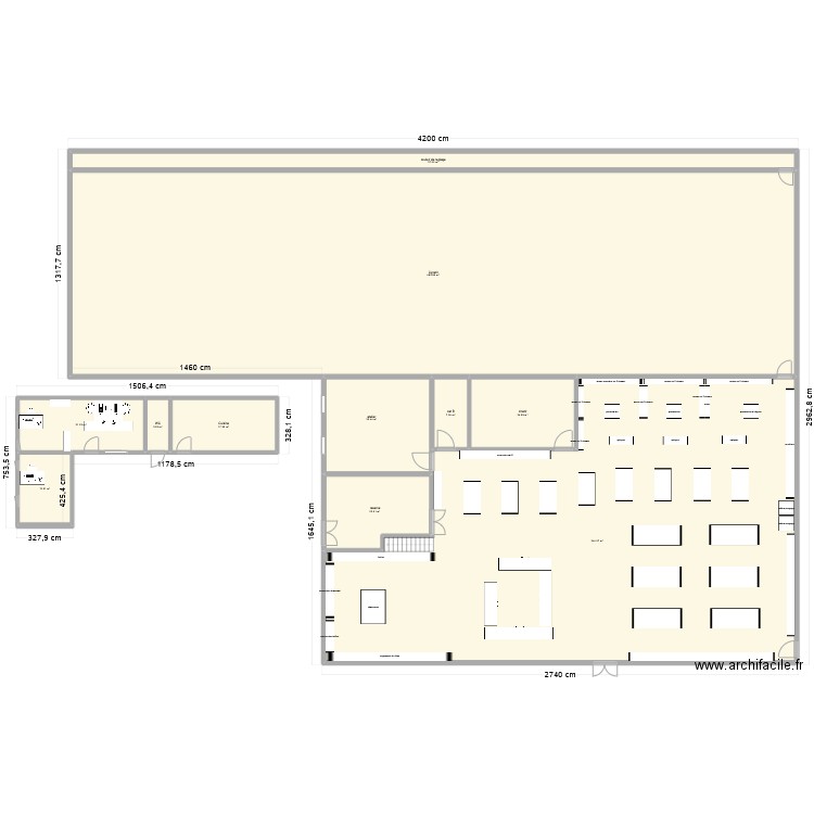 armurerie du futur 4. Plan de 11 pièces et 1010 m2