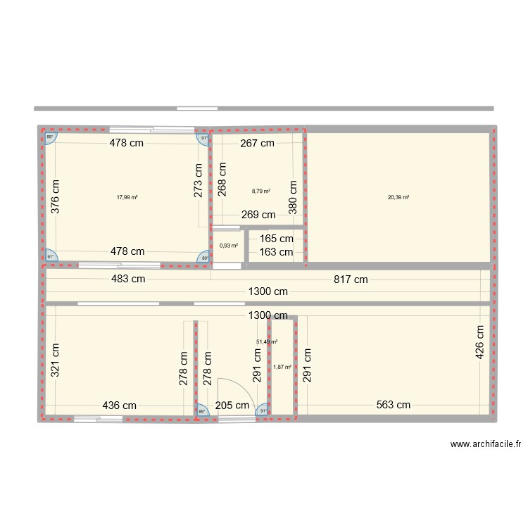 MEYZIEU. Plan de 6 pièces et 101 m2