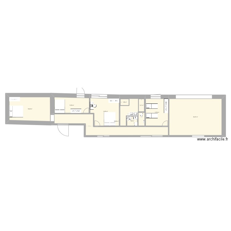 LONGERE FINALE  8. Plan de 9 pièces et 127 m2