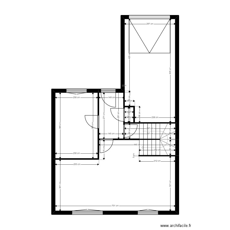 BEAUSSEMBLANT 109. Plan de 13 pièces et 107 m2