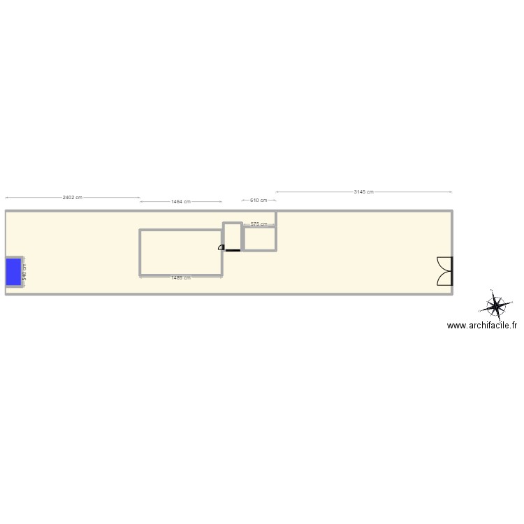 plan. Plan de 5 pièces et 1285 m2