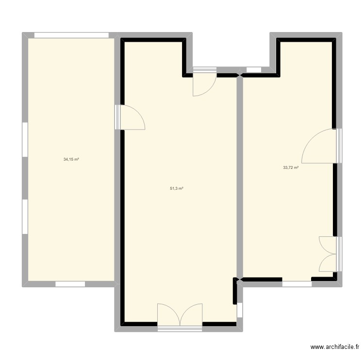 mahdifr. Plan de 3 pièces et 119 m2