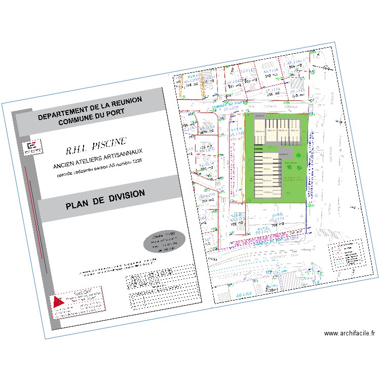 sidr le port 2 . Plan de 10 pièces et 958 m2