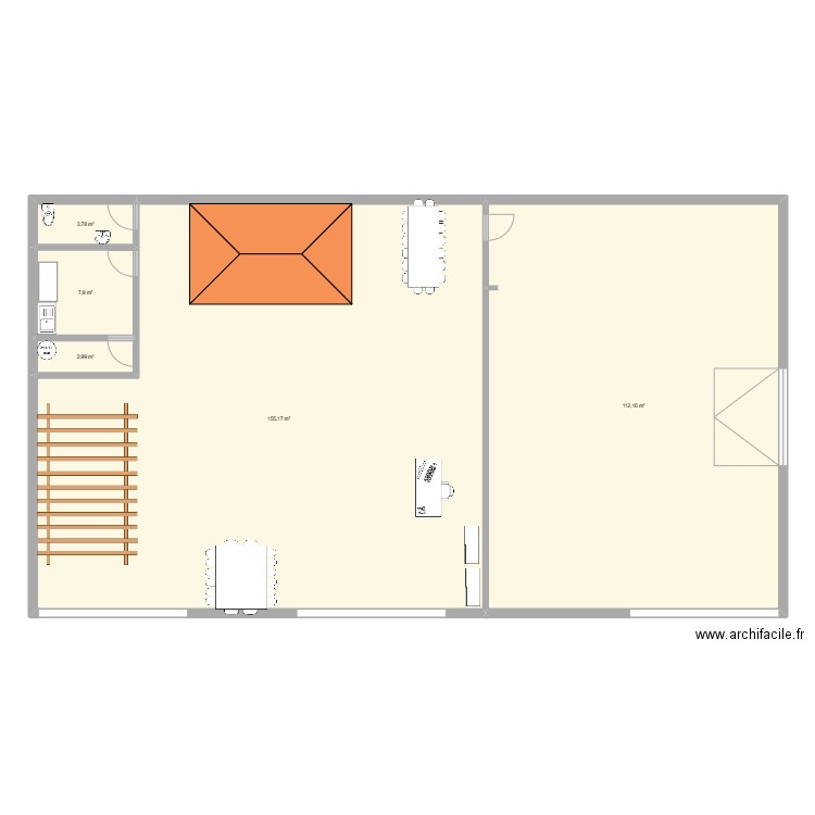 MAGASIN WURTH 2. Plan de 5 pièces et 282 m2