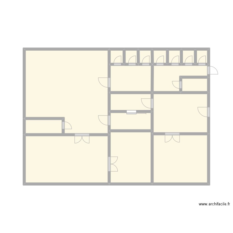 plan 2. Plan de 17 pièces et 37 m2