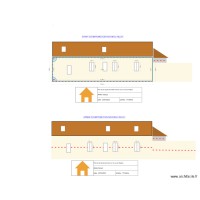 Plan de la façade nord