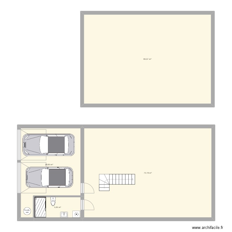 maison 2. Plan de 4 pièces et 173 m2