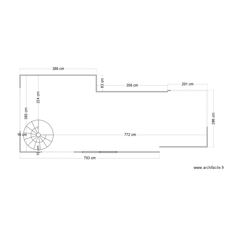 CUISINE SEULE . Plan de 16 pièces et 5 m2