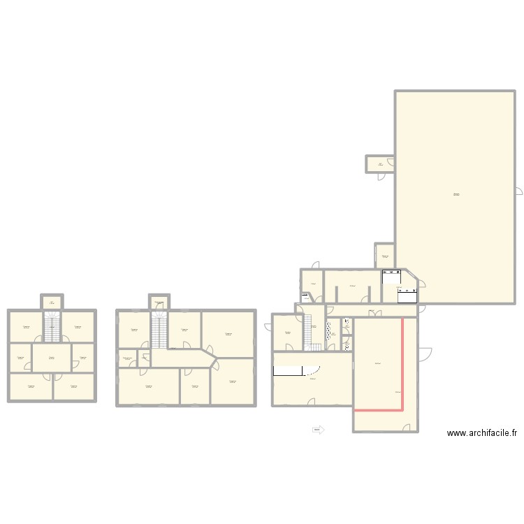 Beau rivage. Plan de 35 pièces et 817 m2