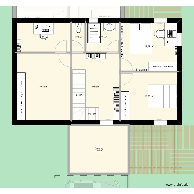 Maison Tarnos 2. Plan de 16 pièces et 774 m2