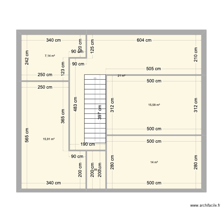 HL1. Plan de 6 pièces et 76 m2