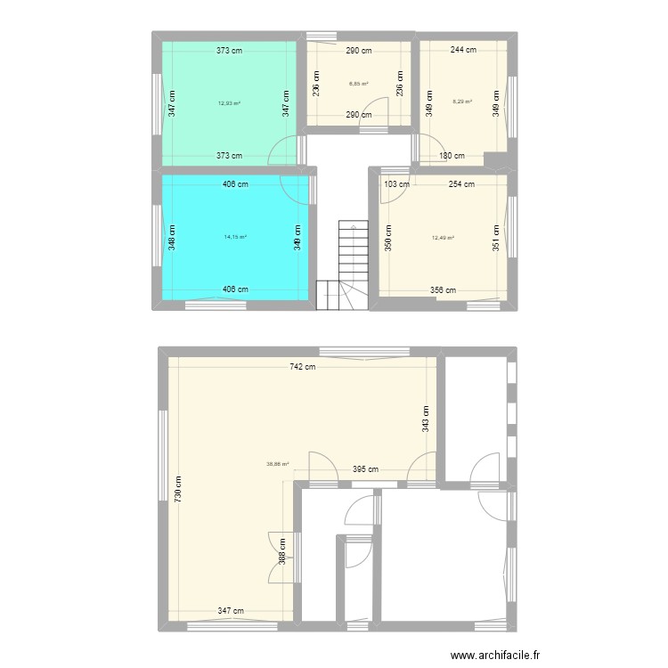 Nouvelle Maison Visé. Plan de 6 pièces et 94 m2