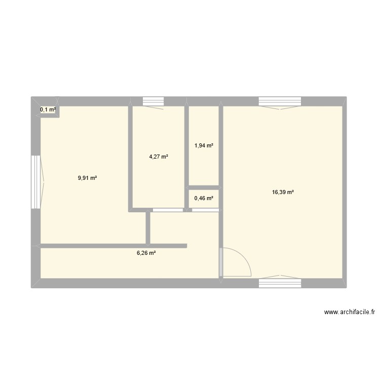 Maison Marquette R1 Marie 2. Plan de 7 pièces et 39 m2