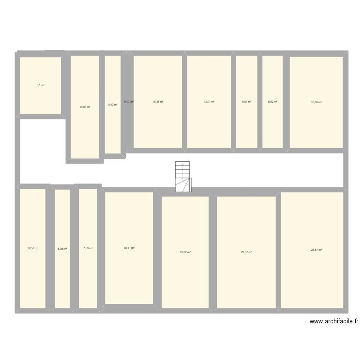 cashmag. Plan de 16 pièces et 190 m2