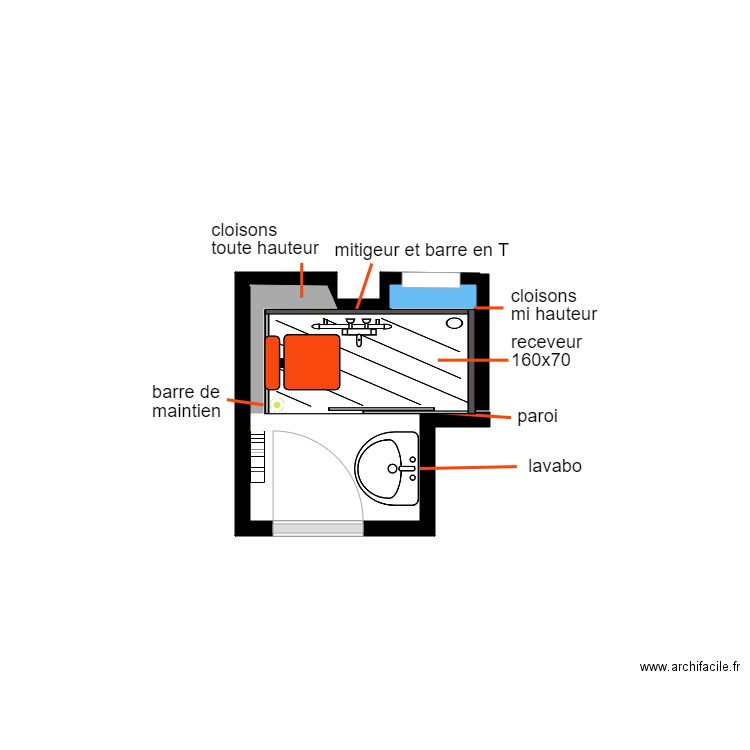 keita bgf. Plan de 0 pièce et 0 m2