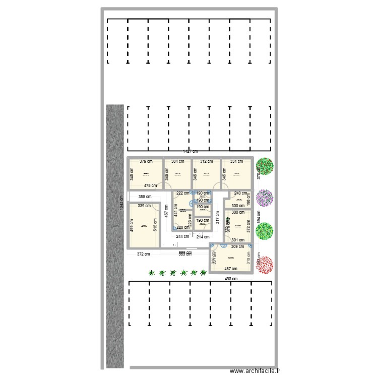 CABINET SCI SOKKAI. Plan de 12 pièces et 111 m2