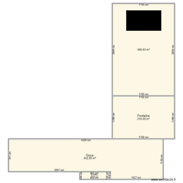 Domaine de la cendrée. Plan de 4 pièces et 1115 m2