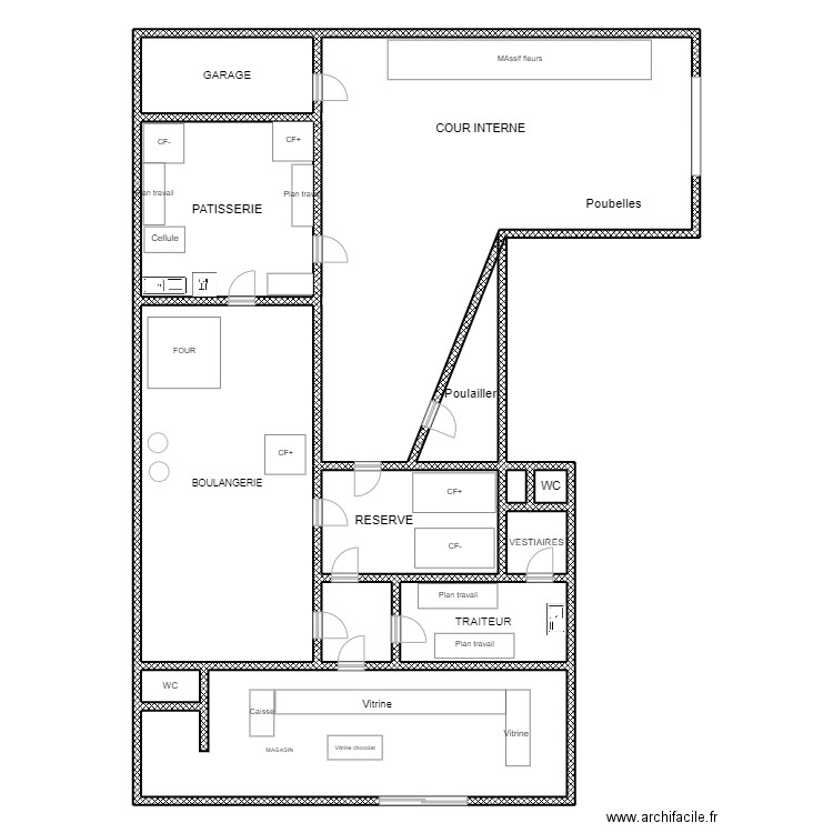 MAISON ARDOUIN. Plan de 13 pièces et 291 m2