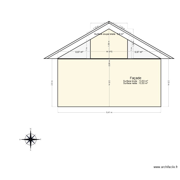 toiture. Plan de 0 pièce et 0 m2