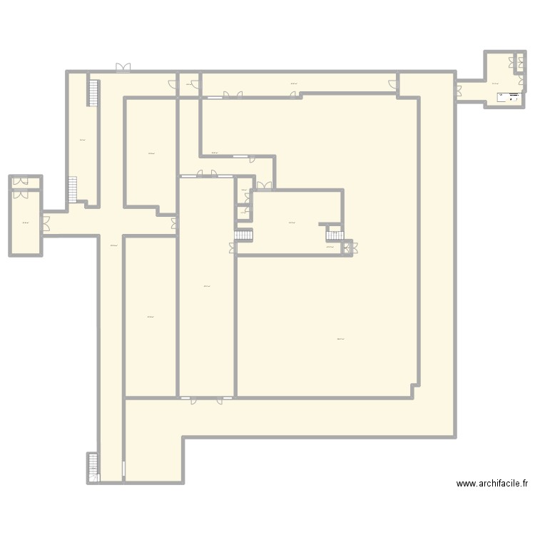 Flex Mod G. Plan de 20 pièces et 1362 m2