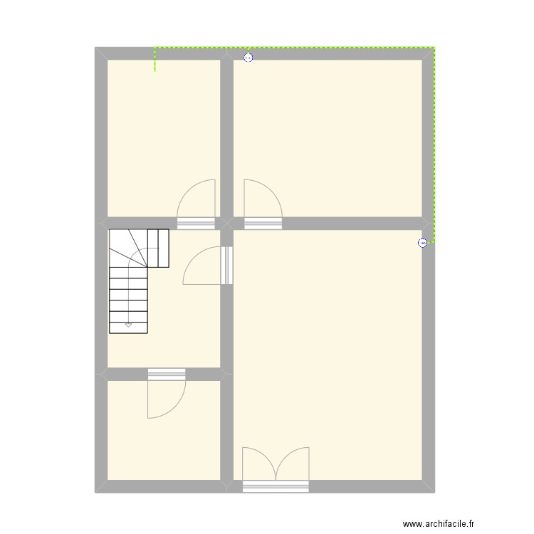 david 1 multimédia. Plan de 5 pièces et 55 m2